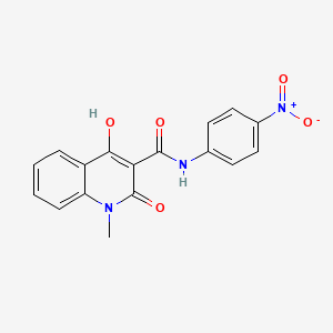 molecular formula C17H13N3O5 B3863111 4-hydroxy-1-methyl-N-(4-nitrophenyl)-2-oxo-1,2-dihydro-3-quinolinecarboxamide 