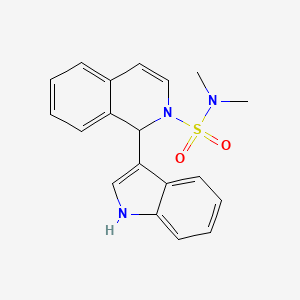 molecular formula C19H19N3O2S B3863129 1-(1H-indol-3-yl)-N,N-dimethyl-2(1H)-isoquinolinesulfonamide 