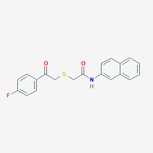 2-{[2-(4-fluorophenyl)-2-oxoethyl]sulfanyl}-N-(2-naphthyl)acetamide