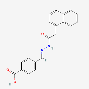 molecular formula C20H16N2O3 B3863141 4-[2-(1-naphthylacetyl)carbonohydrazonoyl]benzoic acid 
