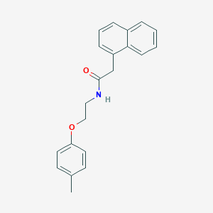 molecular formula C21H21NO2 B386318 N-[2-(4-methylphenoxy)ethyl]-2-(1-naphthyl)acetamide 