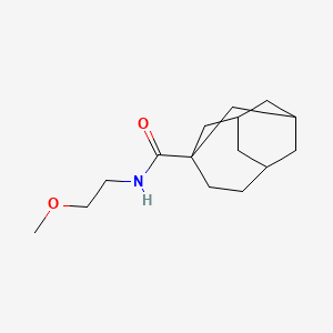 molecular formula C15H25NO2 B3863181 N-(2-methoxyethyl)tricyclo[4.3.1.1~3,8~]undecane-3-carboxamide 