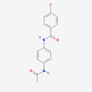 molecular formula C15H13FN2O2 B386327 N-[4-(Acetylamino)phenyl]-4-fluorobenzamide CAS No. 194783-84-1
