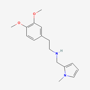 molecular formula C16H22N2O2 B3863301 2-(3,4-dimethoxyphenyl)-N-[(1-methyl-1H-pyrrol-2-yl)methyl]ethanamine 