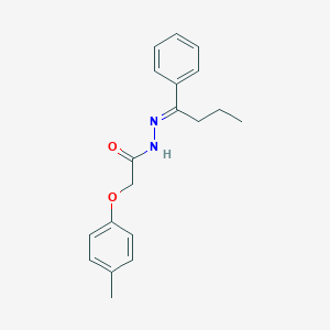 molecular formula C19H22N2O2 B386332 2-(4-methylphenoxy)-N'-(1-phenylbutylidene)acetohydrazide 