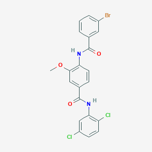 4-[(3-bromobenzoyl)amino]-N-(2,5-dichlorophenyl)-3-methoxybenzamide