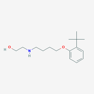 molecular formula C16H27NO2 B3863428 2-{[4-(2-tert-butylphenoxy)butyl]amino}ethanol 