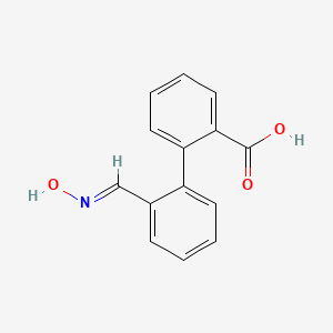 molecular formula C14H11NO3 B3863470 2'-[(hydroxyimino)methyl]-2-biphenylcarboxylic acid 