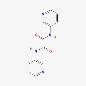 molecular formula C12H10N4O2 B3863498 N,N'-di-3-pyridinylethanediamide 