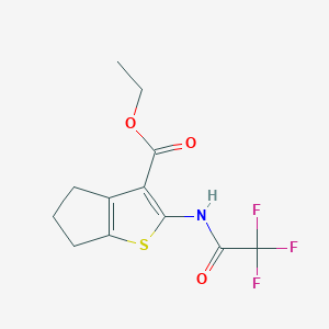 ethyl 2-[(trifluoroacetyl)amino]-5,6-dihydro-4H-cyclopenta[b]thiophene-3-carboxylate