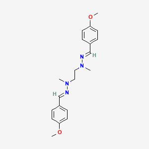 molecular formula C20H26N4O2 B3863504 4-methoxybenzaldehyde 1,2-ethanediyl(methylhydrazone) 