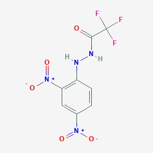 molecular formula C8H5F3N4O5 B386351 N'-(2,4-dinitrophenyl)-2,2,2-trifluoroacetohydrazide 