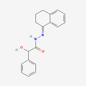 molecular formula C18H18N2O2 B3863515 N'-(3,4-dihydro-1(2H)-naphthalenylidene)-2-hydroxy-2-phenylacetohydrazide 
