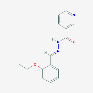 molecular formula C15H15N3O2 B3863537 N'-(2-ethoxybenzylidene)nicotinohydrazide 