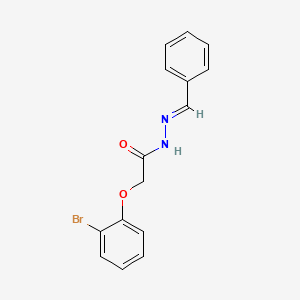 molecular formula C15H13BrN2O2 B3863587 N'-benzylidene-2-(2-bromophenoxy)acetohydrazide 