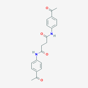 molecular formula C20H20N2O4 B386361 N,N'-bis(4-acetylphenyl)butanediamide 
