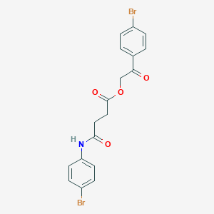 2-(4-Bromophenyl)-2-oxoethyl 4-(4-bromoanilino)-4-oxobutanoate