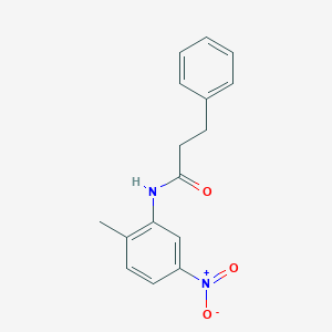 molecular formula C16H16N2O3 B386363 N-(2-methyl-5-nitrophenyl)-3-phenylpropanamide 