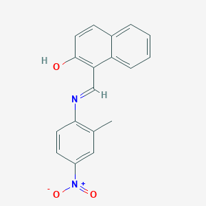 1-[({4-Nitro-2-methylphenyl}imino)methyl]-2-naphthol