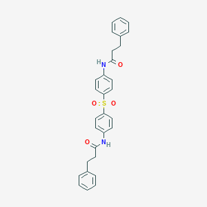 3-phenyl-N-[4-({4-[(3-phenylpropanoyl)amino]phenyl}sulfonyl)phenyl]propanamide