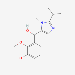 molecular formula C16H22N2O3 B3863669 (2,3-dimethoxyphenyl)(2-isopropyl-1-methyl-1H-imidazol-5-yl)methanol 