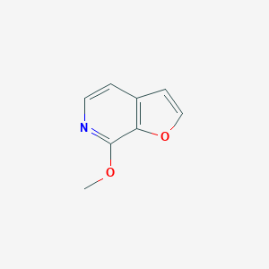 molecular formula C8H7NO2 B038637 7-Methoxyfuro[2,3-C]pyridine CAS No. 117612-53-0