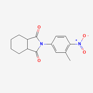 molecular formula C15H16N2O4 B3863731 2-(3-methyl-4-nitrophenyl)hexahydro-1H-isoindole-1,3(2H)-dione 