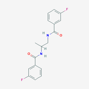 molecular formula C17H16F2N2O2 B3863741 N,N'-1,2-propanediylbis(3-fluorobenzamide) 
