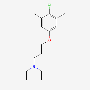 molecular formula C15H24ClNO B3863750 3-(4-chloro-3,5-dimethylphenoxy)-N,N-diethyl-1-propanamine 