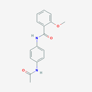 molecular formula C16H16N2O3 B386377 N-(4-acetamidophenyl)-2-methoxybenzamide CAS No. 303796-26-1