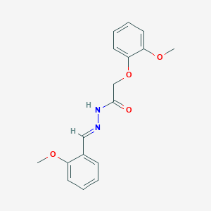 molecular formula C17H18N2O4 B3863778 N'-(2-methoxybenzylidene)-2-(2-methoxyphenoxy)acetohydrazide 