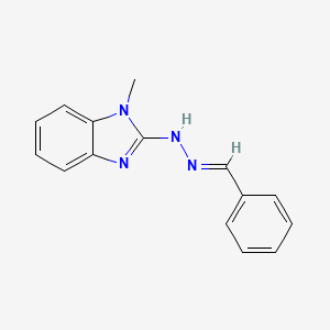 molecular formula C15H14N4 B3863801 benzaldehyde (1-methyl-1H-benzimidazol-2-yl)hydrazone 