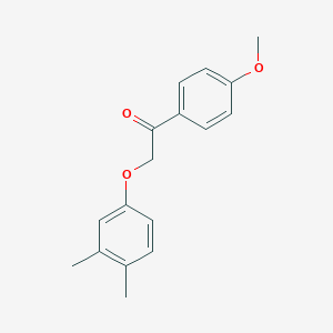 molecular formula C17H18O3 B386381 2-(3,4-Dimethylphenoxy)-1-(4-methoxyphenyl)ethanone CAS No. 540520-30-7