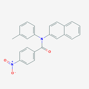 molecular formula C24H18N2O3 B386385 4-nitro-N-(3-methylphenyl)-N-(2-naphthyl)benzamide 