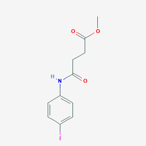 molecular formula C11H12INO3 B386386 Methyl 4-(4-iodoanilino)-4-oxobutanoate 