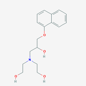 molecular formula C17H23NO4 B3863915 1-[bis(2-hydroxyethyl)amino]-3-(1-naphthyloxy)-2-propanol 