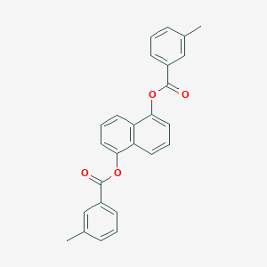 molecular formula C26H20O4 B386394 5-[(3-Methylbenzoyl)oxy]-1-naphthyl 3-methylbenzoate 