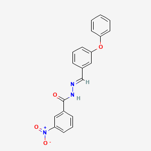 molecular formula C20H15N3O4 B3863947 3-nitro-N'-(3-phenoxybenzylidene)benzohydrazide 