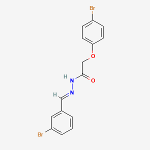 molecular formula C15H12Br2N2O2 B3863963 N'-(3-bromobenzylidene)-2-(4-bromophenoxy)acetohydrazide 