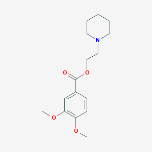 molecular formula C16H23NO4 B386400 2-(Piperidin-1-yl)ethyl 3,4-dimethoxybenzoate 