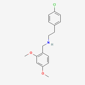 molecular formula C17H20ClNO2 B3864070 2-(4-chlorophenyl)-N-(2,4-dimethoxybenzyl)ethanamine CAS No. 353779-65-4
