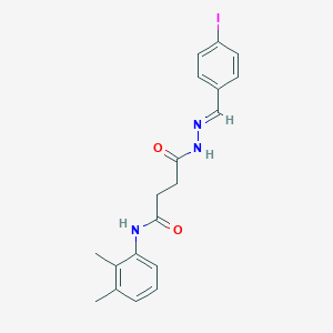 molecular formula C19H20IN3O2 B386413 N-(2,3-dimethylphenyl)-4-[2-(4-iodobenzylidene)hydrazino]-4-oxobutanamide 