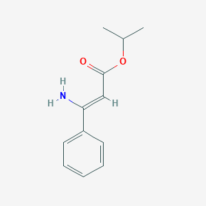 molecular formula C12H15NO2 B3864148 isopropyl 3-amino-3-phenylacrylate 