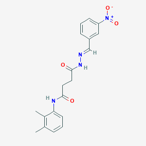 molecular formula C19H20N4O4 B386415 N-(2,3-dimethylphenyl)-4-(2-{3-nitrobenzylidene}hydrazino)-4-oxobutanamide 