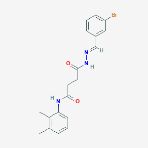 4-[2-(3-bromobenzylidene)hydrazino]-N-(2,3-dimethylphenyl)-4-oxobutanamide