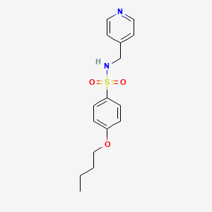 molecular formula C16H20N2O3S B3864181 4-butoxy-N-(4-pyridinylmethyl)benzenesulfonamide 