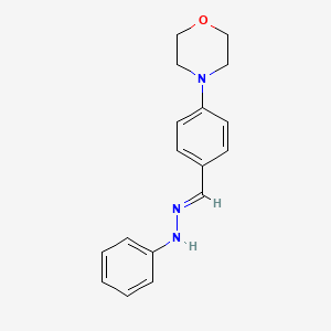 molecular formula C17H19N3O B3864184 4-(4-morpholinyl)benzaldehyde phenylhydrazone 