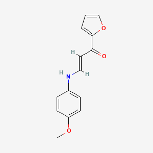 molecular formula C14H13NO3 B3864185 1-(2-furyl)-3-[(4-methoxyphenyl)amino]-2-propen-1-one 