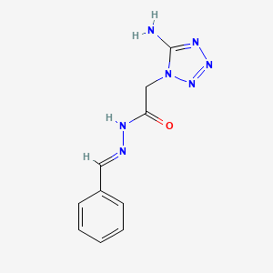 molecular formula C10H11N7O B3864245 2-(5-amino-1H-tetrazol-1-yl)-N'-benzylideneacetohydrazide CAS No. 5547-48-8