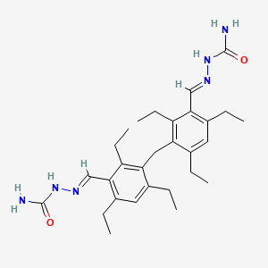 molecular formula C29H42N6O2 B3864268 3,3'-methylenebis(2,4,6-triethylbenzaldehyde) disemicarbazone 